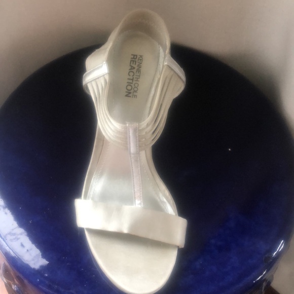 Wedding guest bridal bridesmaid bride prom dance comfortable strappy heel silver - Picture 7 of 13